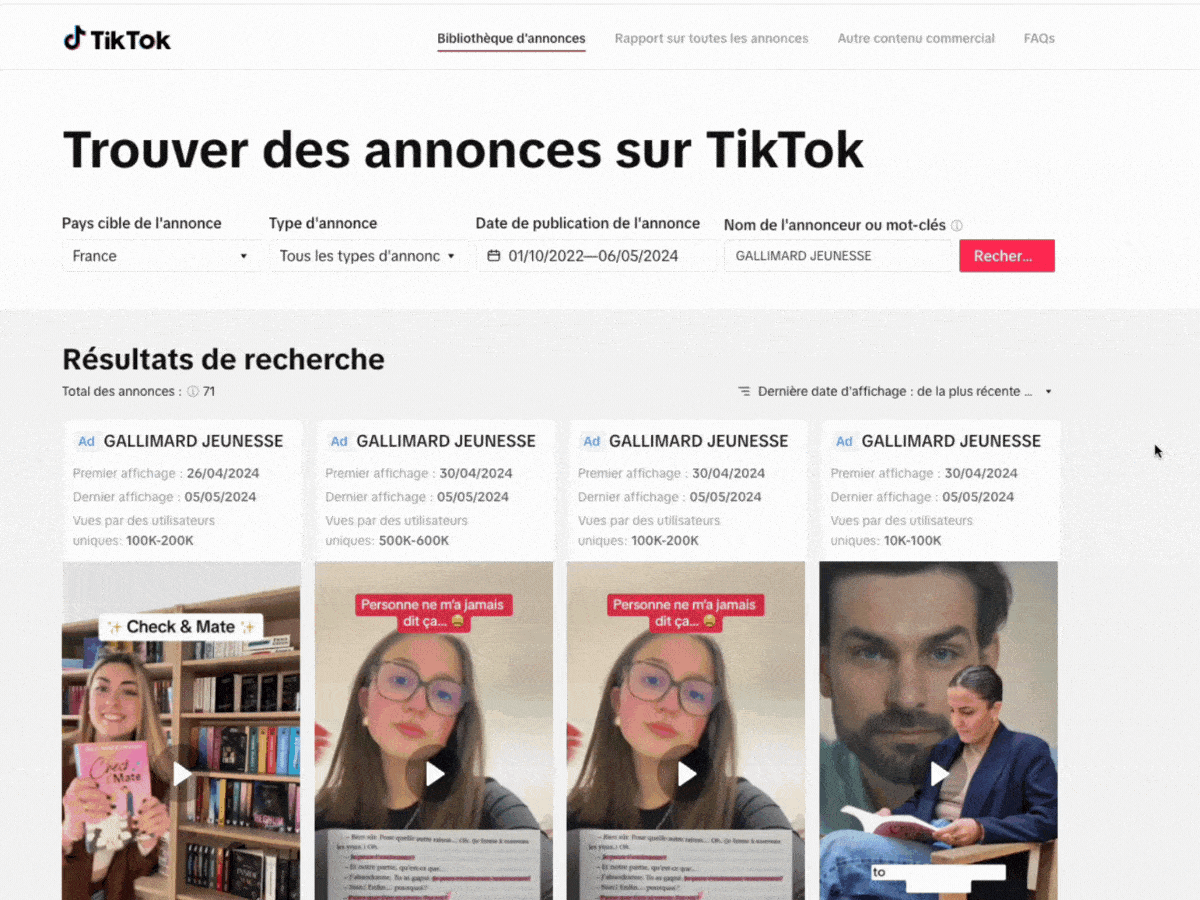 TikTok Ads Library : Présentation et Astuces d’Utilisation