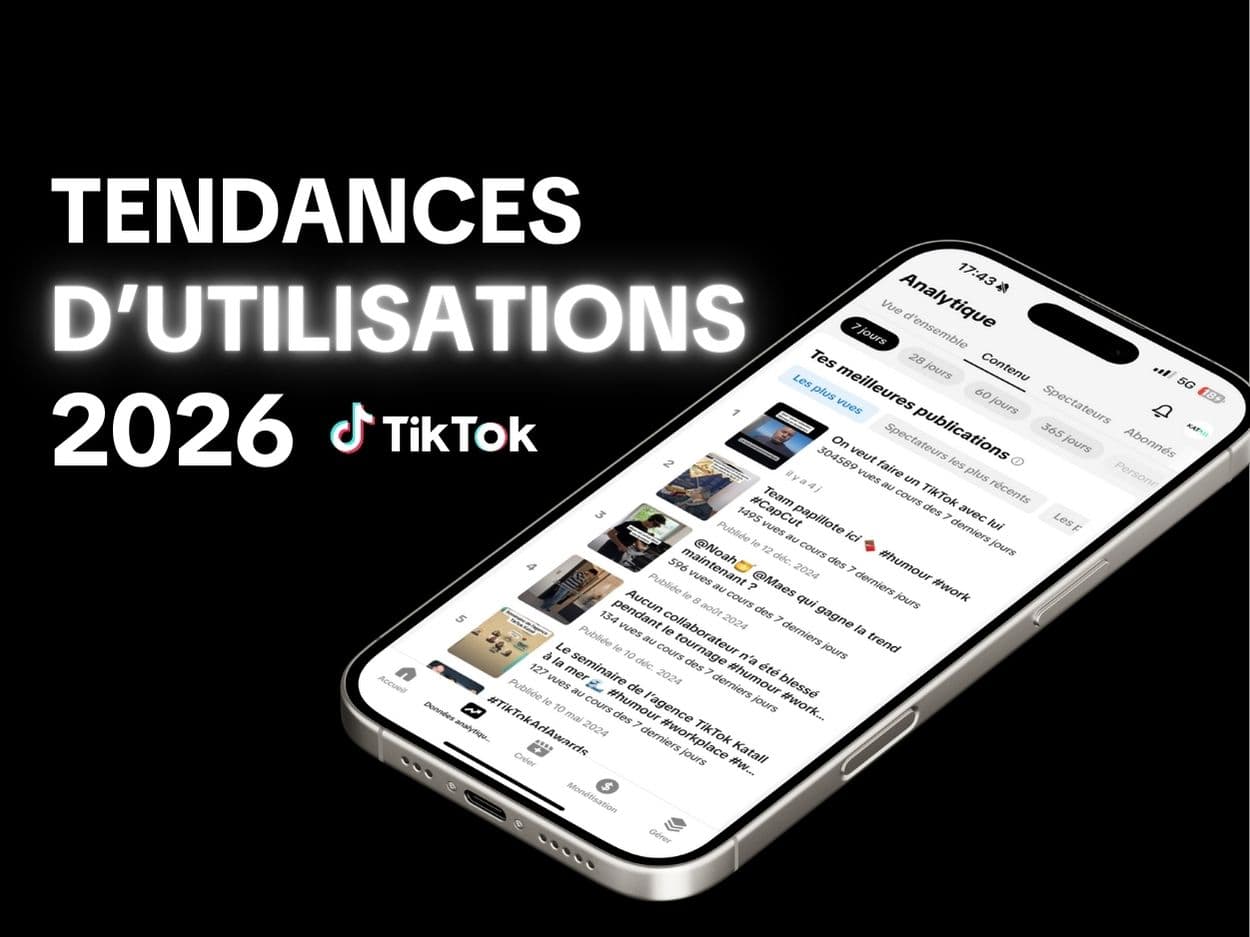 Statistiques TikTok 2026 : Donn&eacute;es et tendances &agrave; conna&icirc;tre